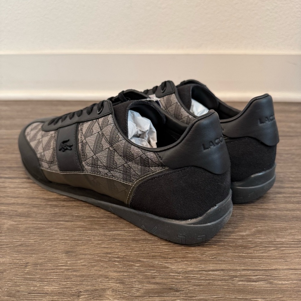 Lacoste Chaymon 125 2 CMA Mens Black Suede Lifestyle Sneakers Shoes Sz 10, 12 - Picture 5 of 5